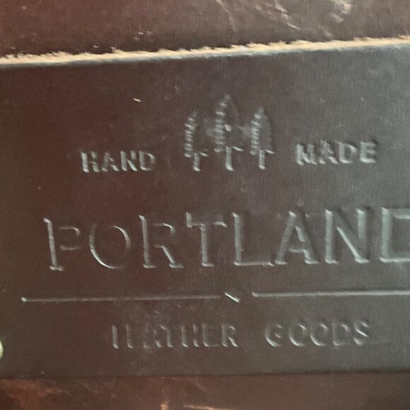 Portland Leather Goods Distressed Leather Tote Bag Brown Lava Boho - Picture 6 of 14